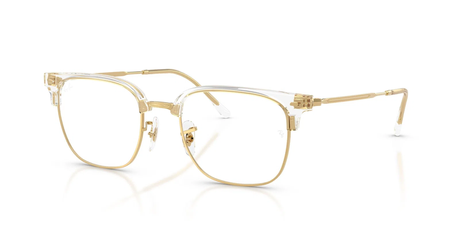 Ray-Ban New Clubmaster 7216 Eyeglasses - Blue On Gunmetal - view 98